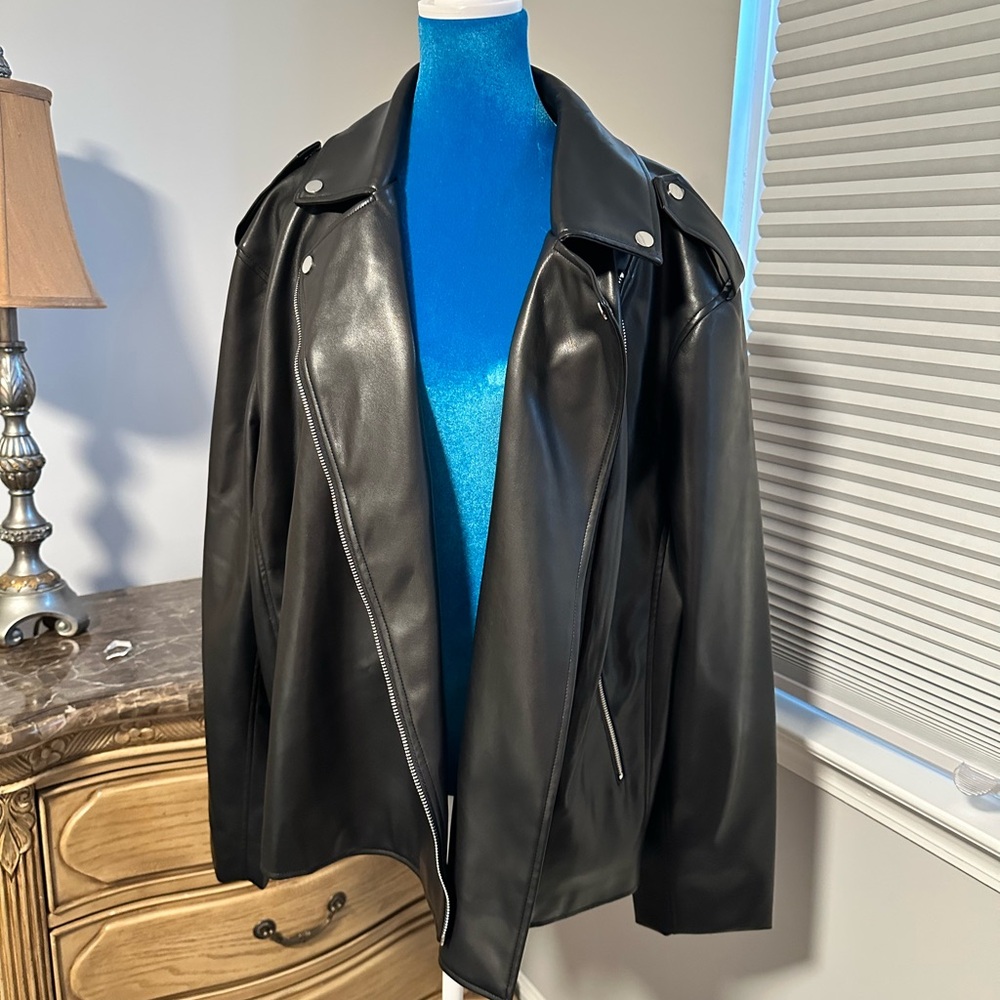 Eloquii leather jacket